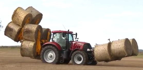 Plantilla de meme 12 round bales tractor