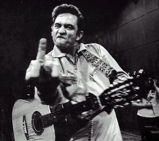 2015 Johnny Cash Finger meme template