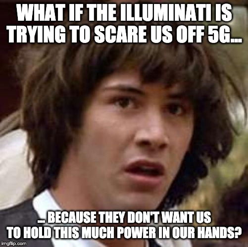 5g conspiracy keanu meme template