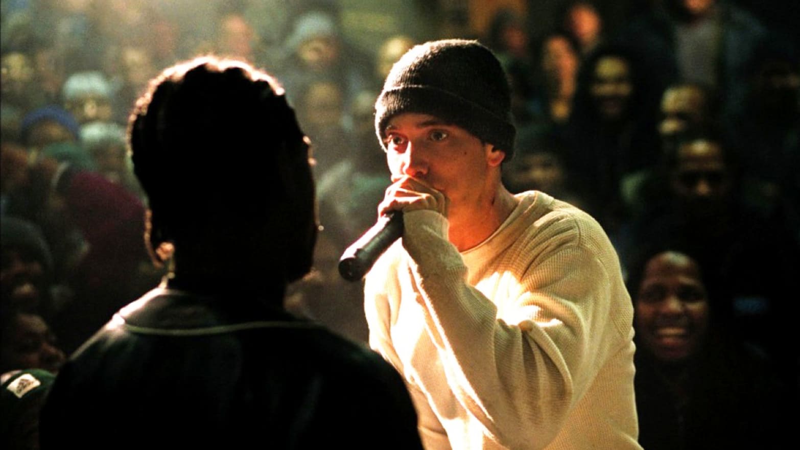 8 Mile rap battle meme template