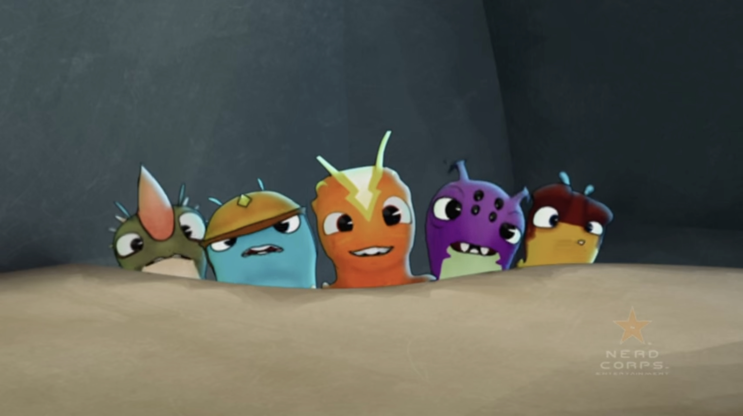 Plantilla de meme A Group of Slugs watching