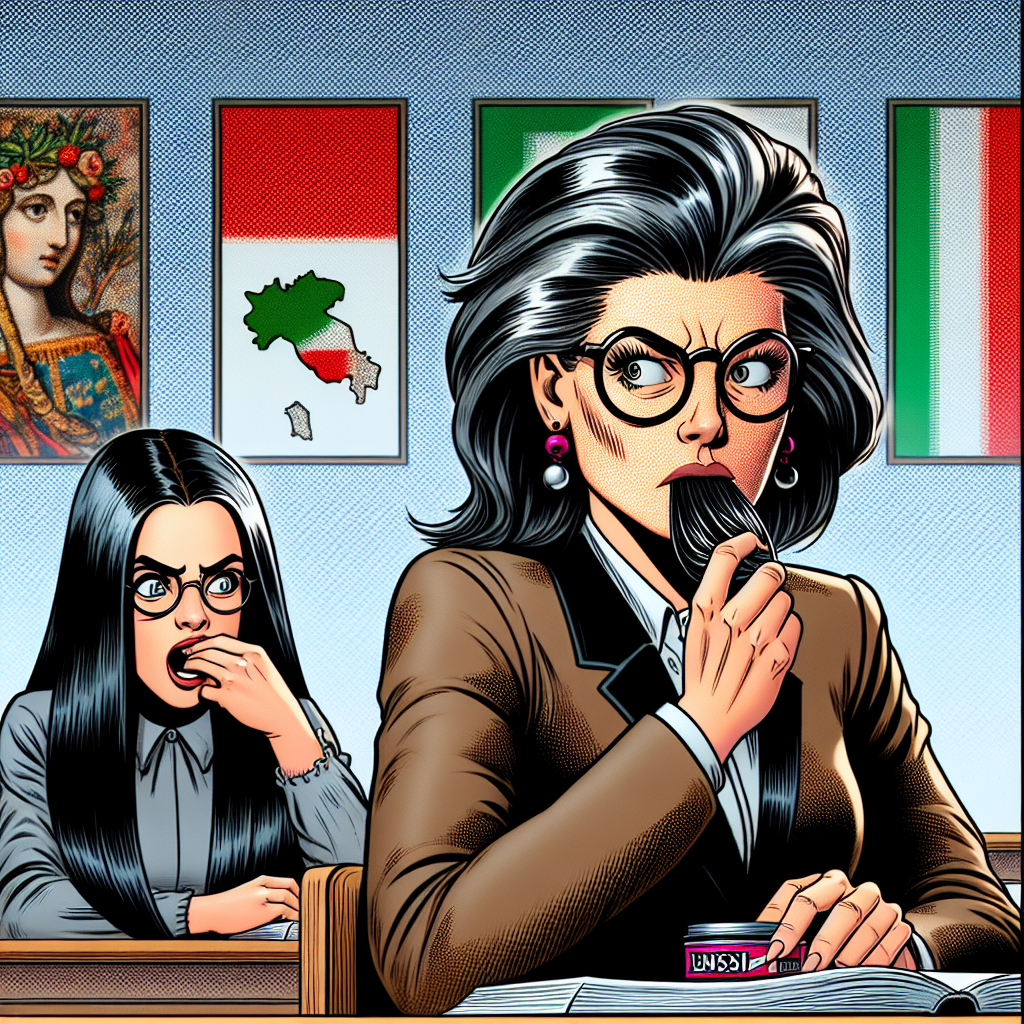 Plantilla de meme A humorous meme-style illustration of a strict female professor