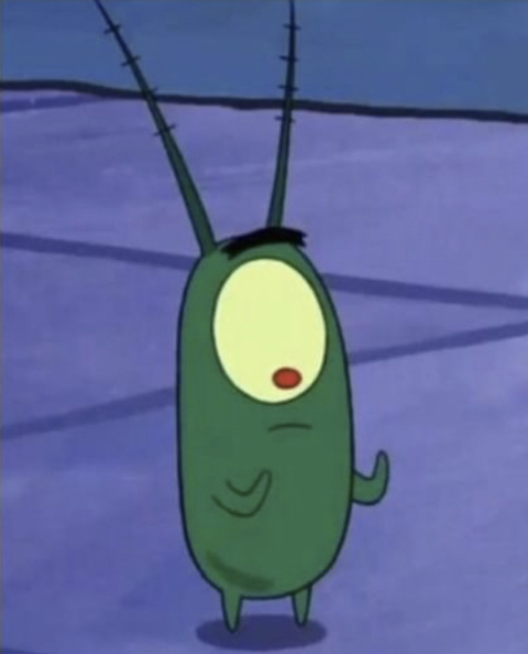 Plantilla de meme A Plankton meme template