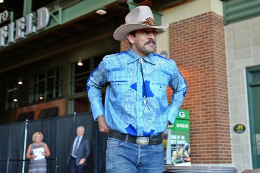 Plantilla de meme aaron rodgers cowboy
