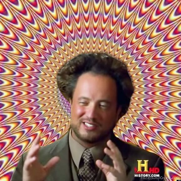 Plantilla de meme Abstract Ancient Aliens 
