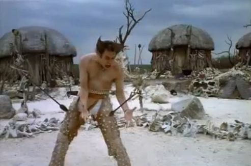 Plantilla de meme Ace ventura spear legs