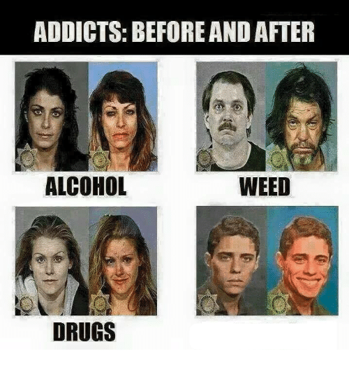 Plantilla de meme Addicts: before and after