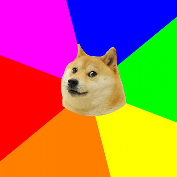 Plantilla de meme Advice Doge