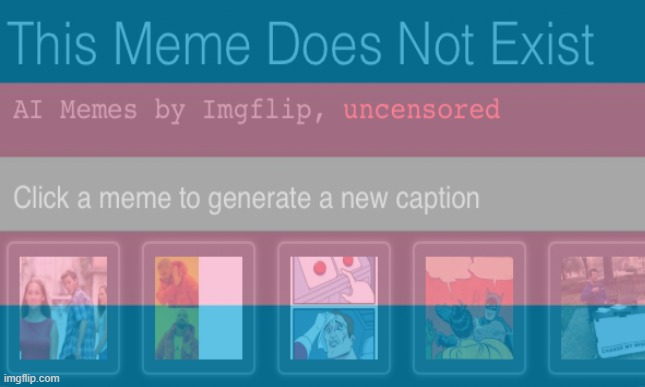 Template meme AI meme generator trans-positive