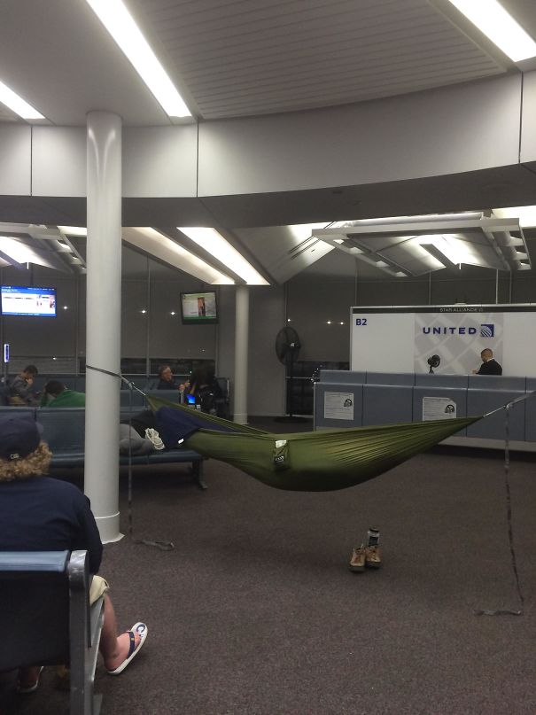 Airport Hammock  meme template