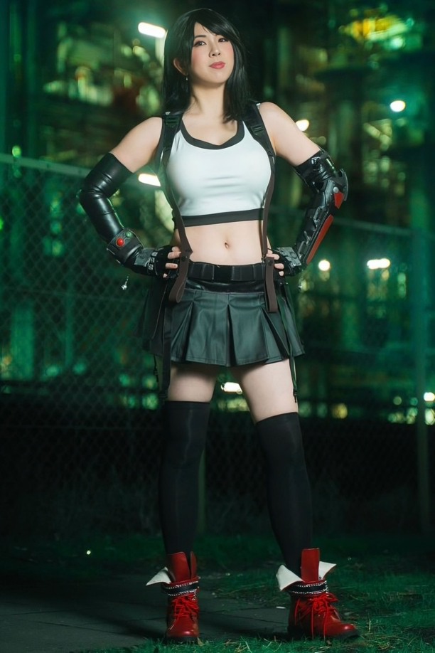 Template meme Aitaiki Mochi ☆ Audrey ☆ Tifa Lockhart Cosplay!