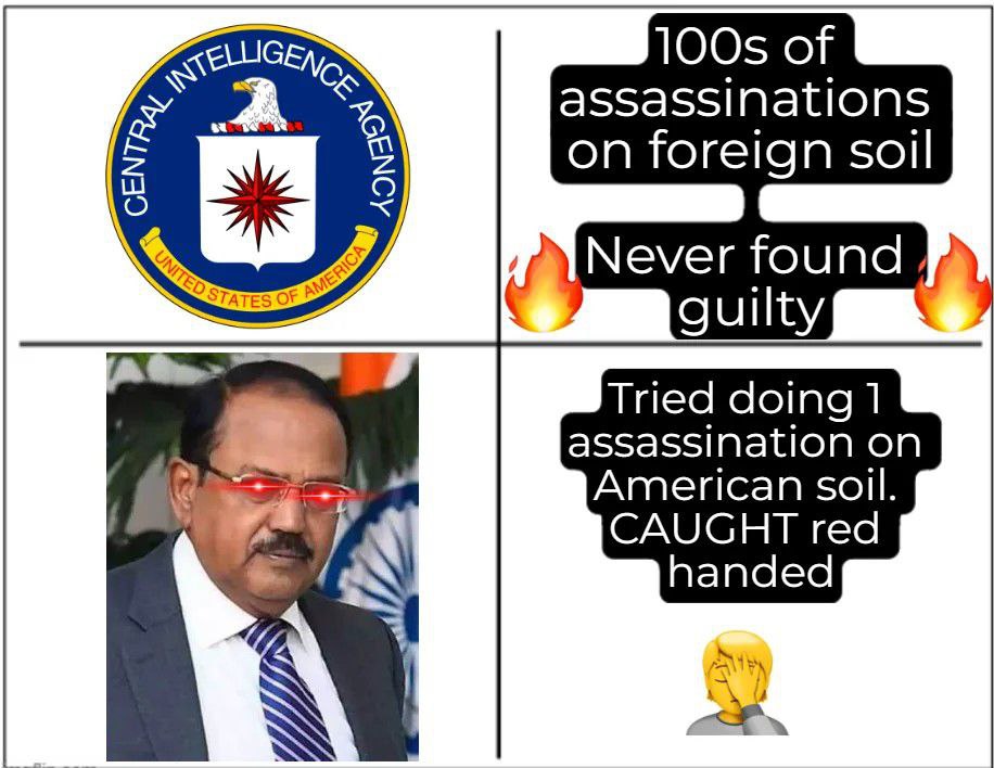 Plantilla de meme Ajit doval NSA CIA RAW meme