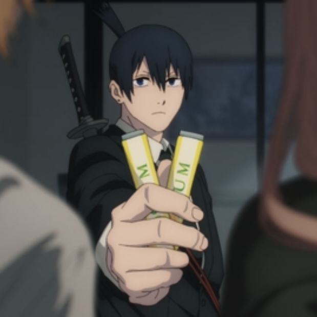 Plantilla de meme Aki gives you gum