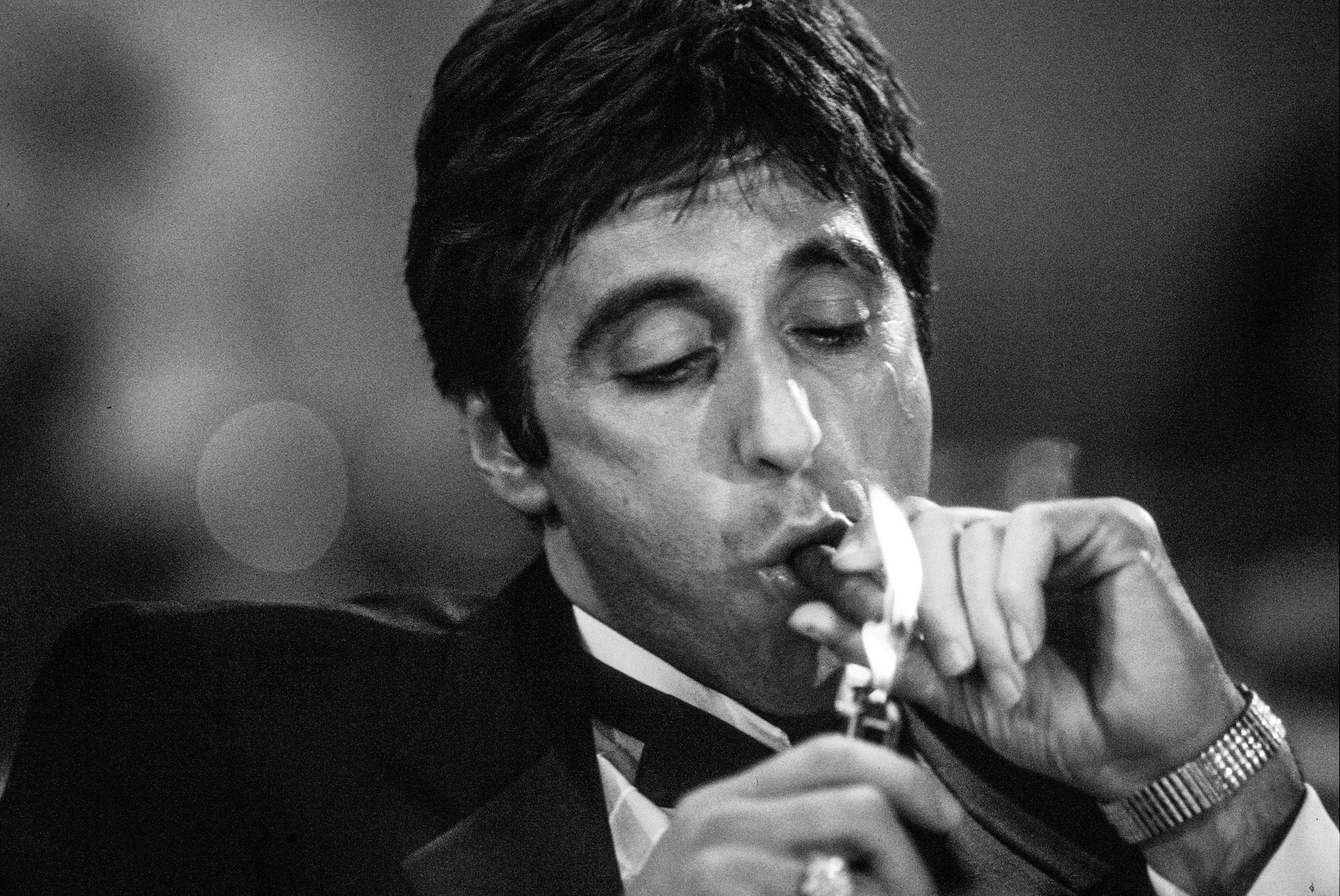 Plantilla de meme Al Pacino cigar black & white