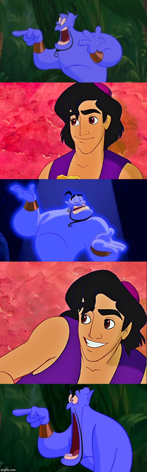 Template meme Aladdin and the Genie