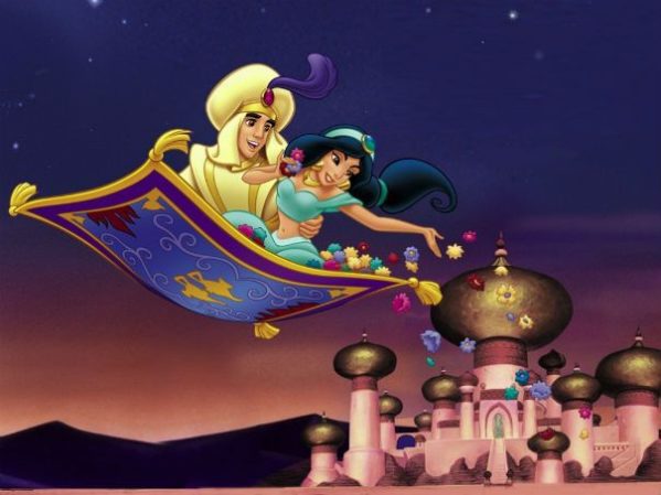 Plantilla de meme Aladdin flying carpet ride