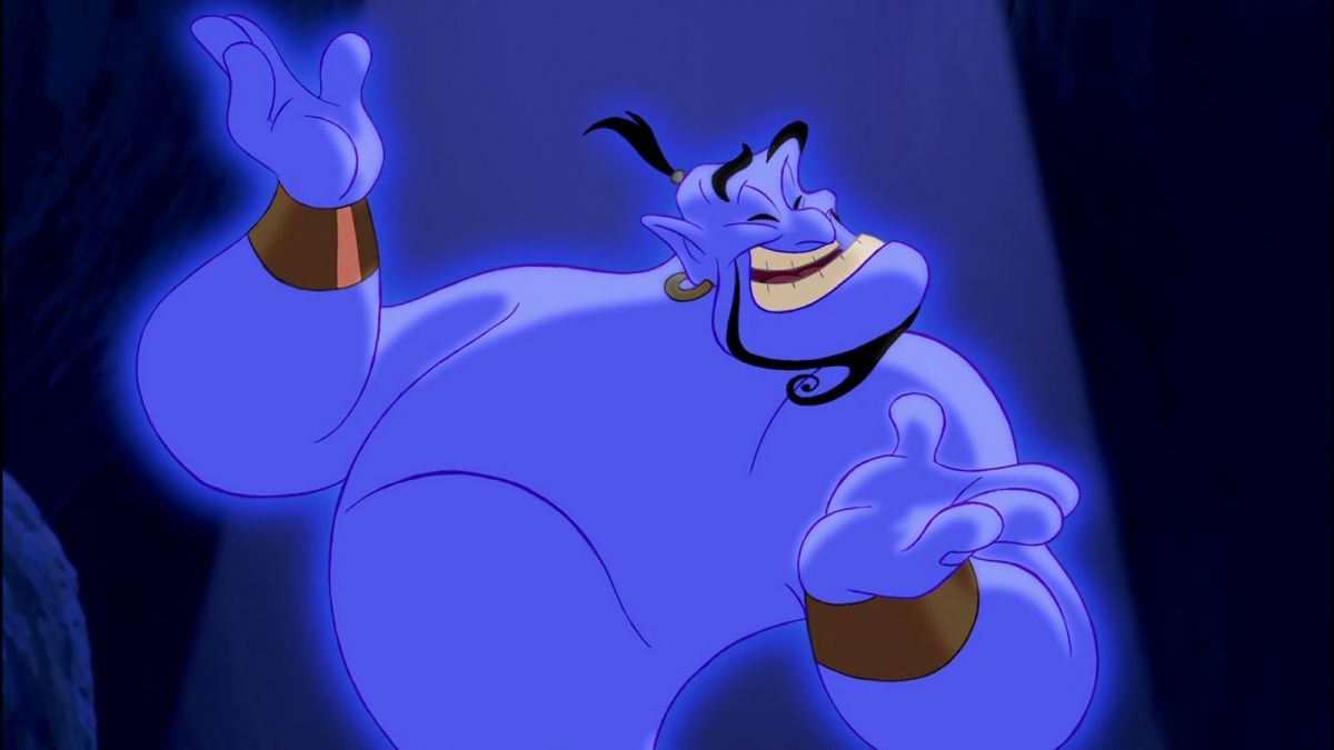 Template meme Aladdin Genie