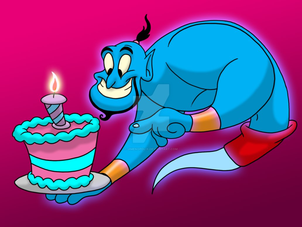 Template meme Aladdin Genius happy birthday