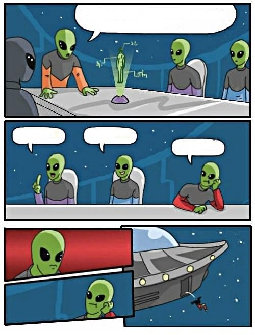 Plantilla de meme Alien Meeting Suggestion