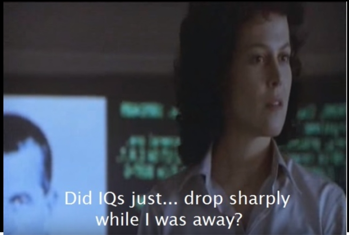 Template meme Aliens Did IQ drop while I was away DarthBearT-101