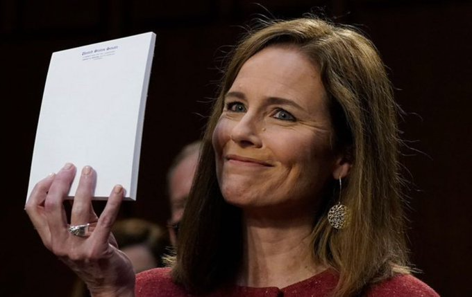 Template meme Amy Coney Barrett Notebook