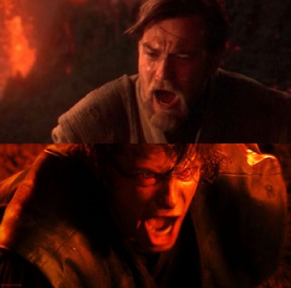 Plantilla de meme anakin and obi wan