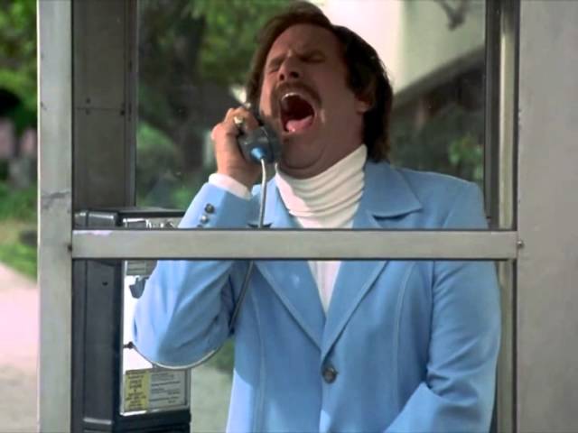 Plantilla de meme Anchorman telephone booth