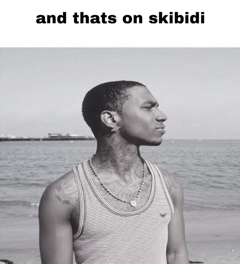 Template meme and that's on skibidi