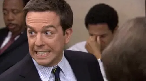 Template meme Andy Bernard Kit Kat