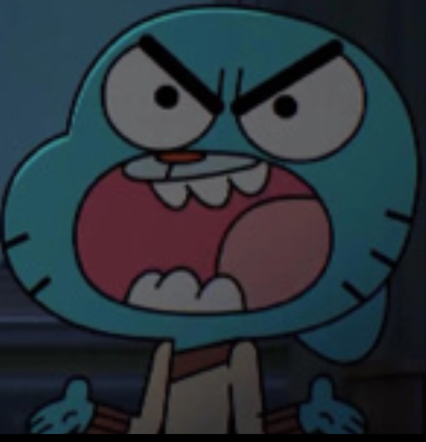 Template meme Angrily gumball watterson (tawog)
