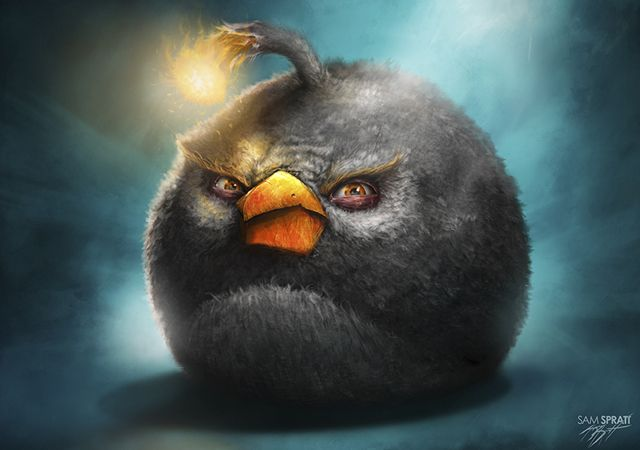 Plantilla de meme angry birds bomb