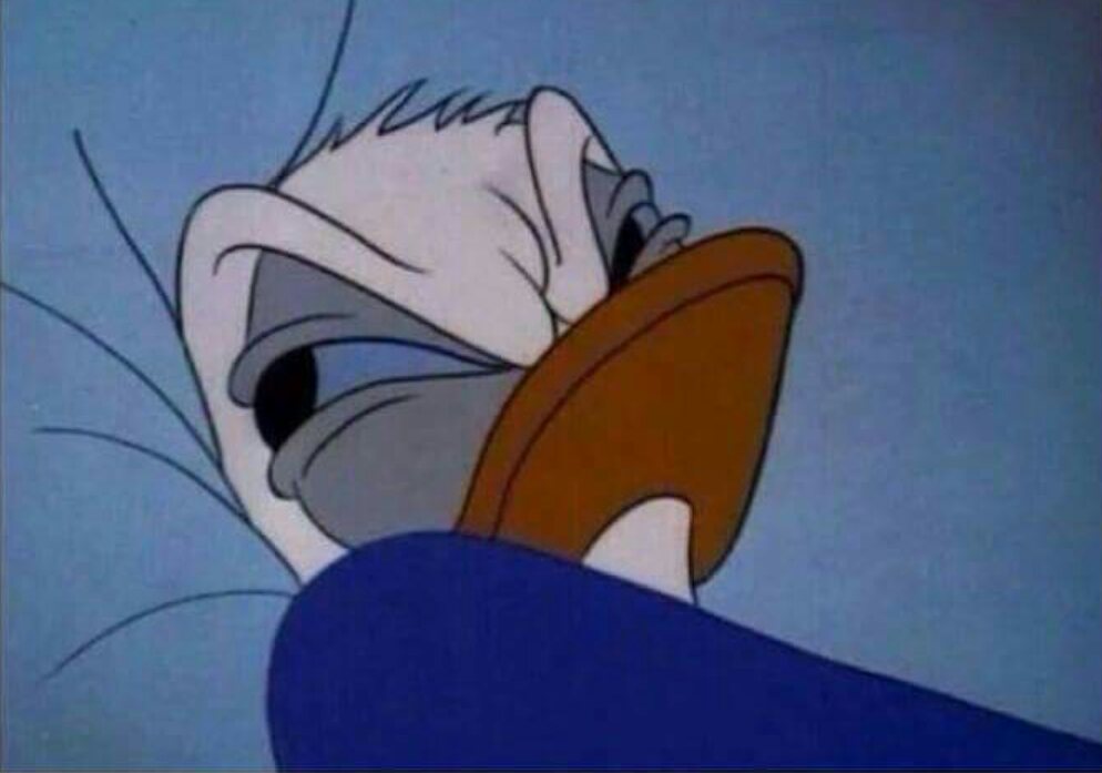 Plantilla de meme angry donald duck