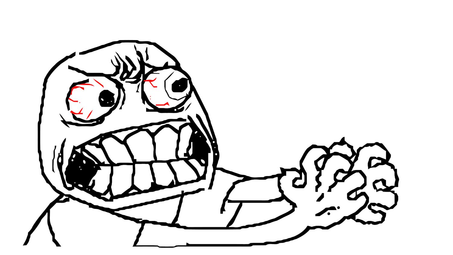 Plantilla de meme angry meme face
