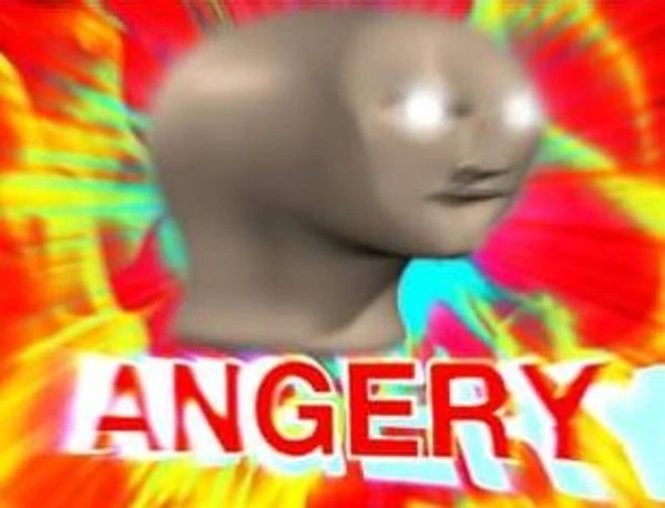 Plantilla de meme Angry meme man