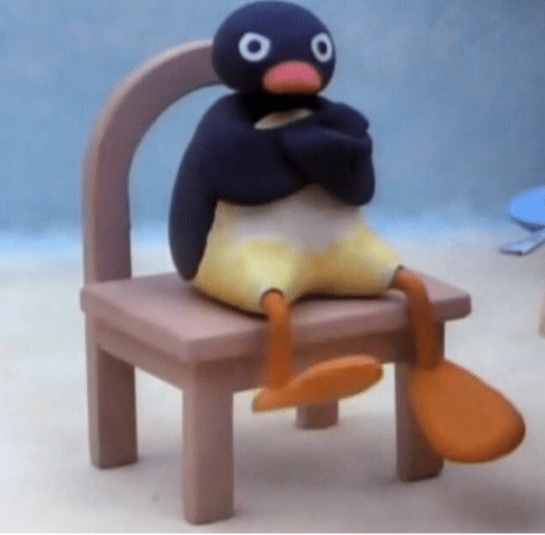Template meme Angry penguin