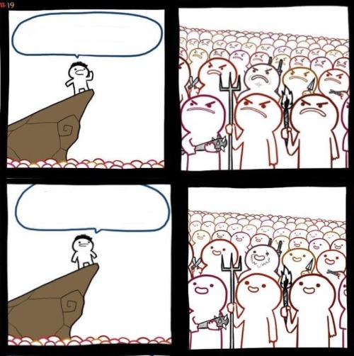 Template meme Angry To Happy