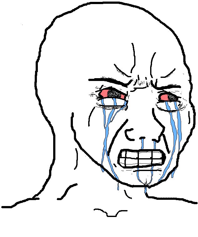 Plantilla de meme Angry Wojak