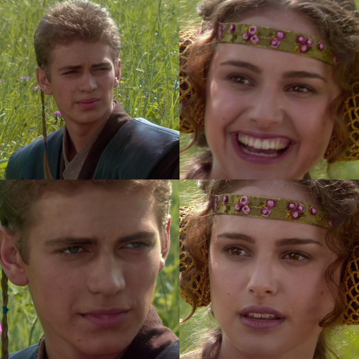 Plantilla de meme anikin padme