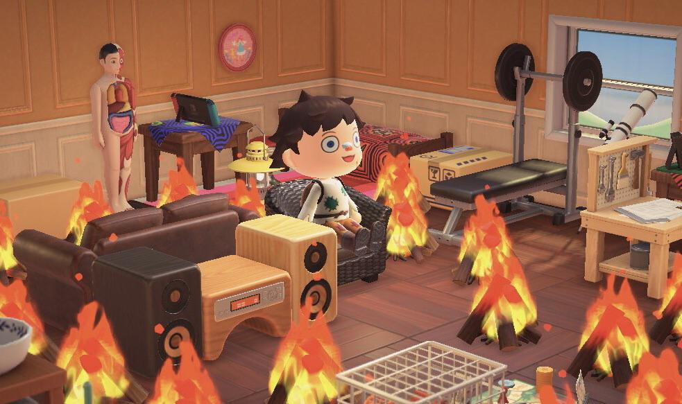 Template meme Animal Crossing This Is Fine