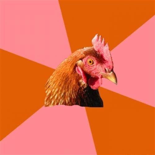Template meme Anti Joke Chicken