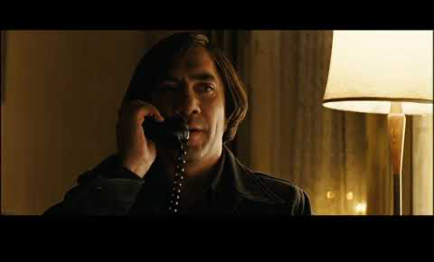 Template meme Anton Chigurh on the Phone