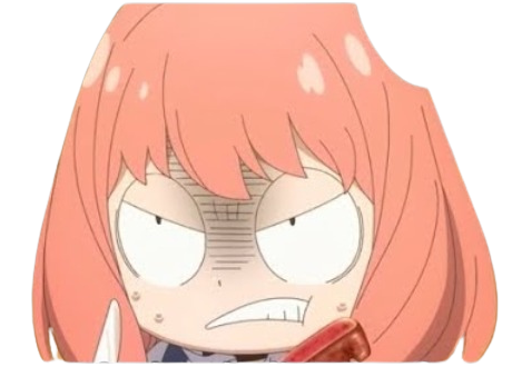 Plantilla de meme anya angry
