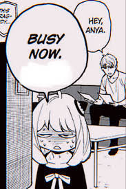 Template meme Anya busy now