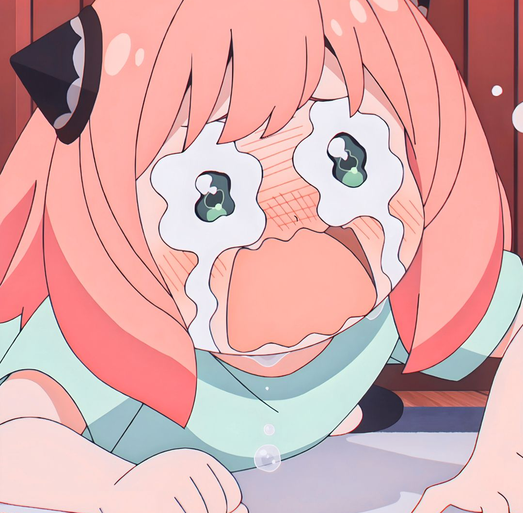 Plantilla de meme Anya crying
