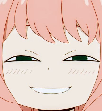 Template meme Anya forger smile