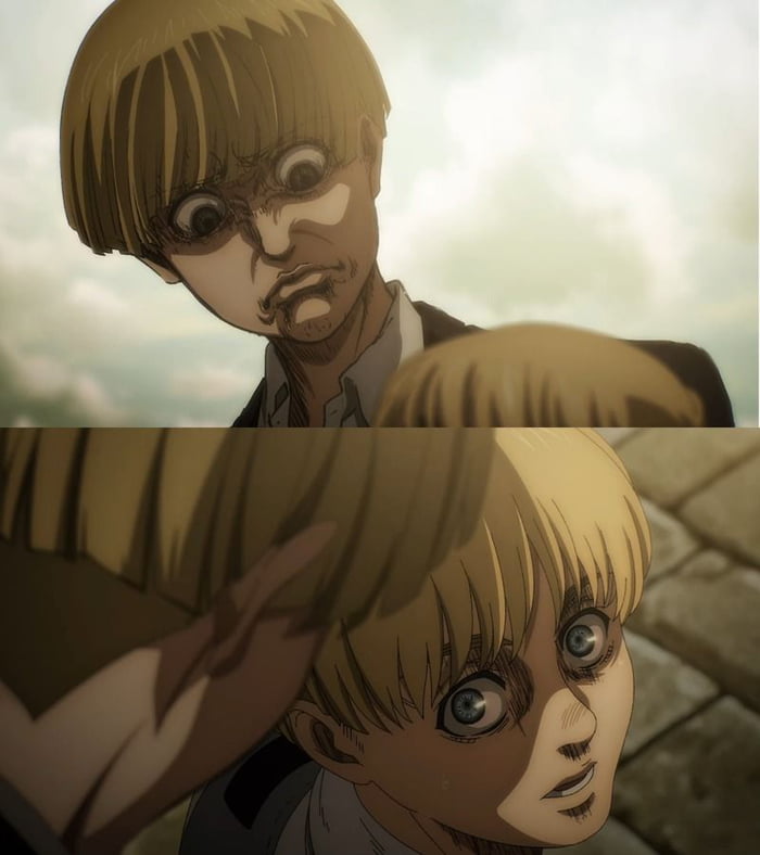 Plantilla de meme aot glare