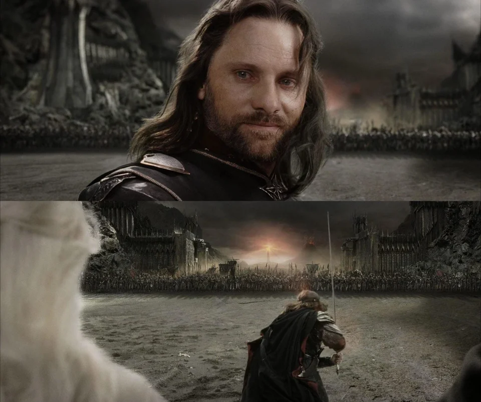 Template meme Aragon the lord of the rings