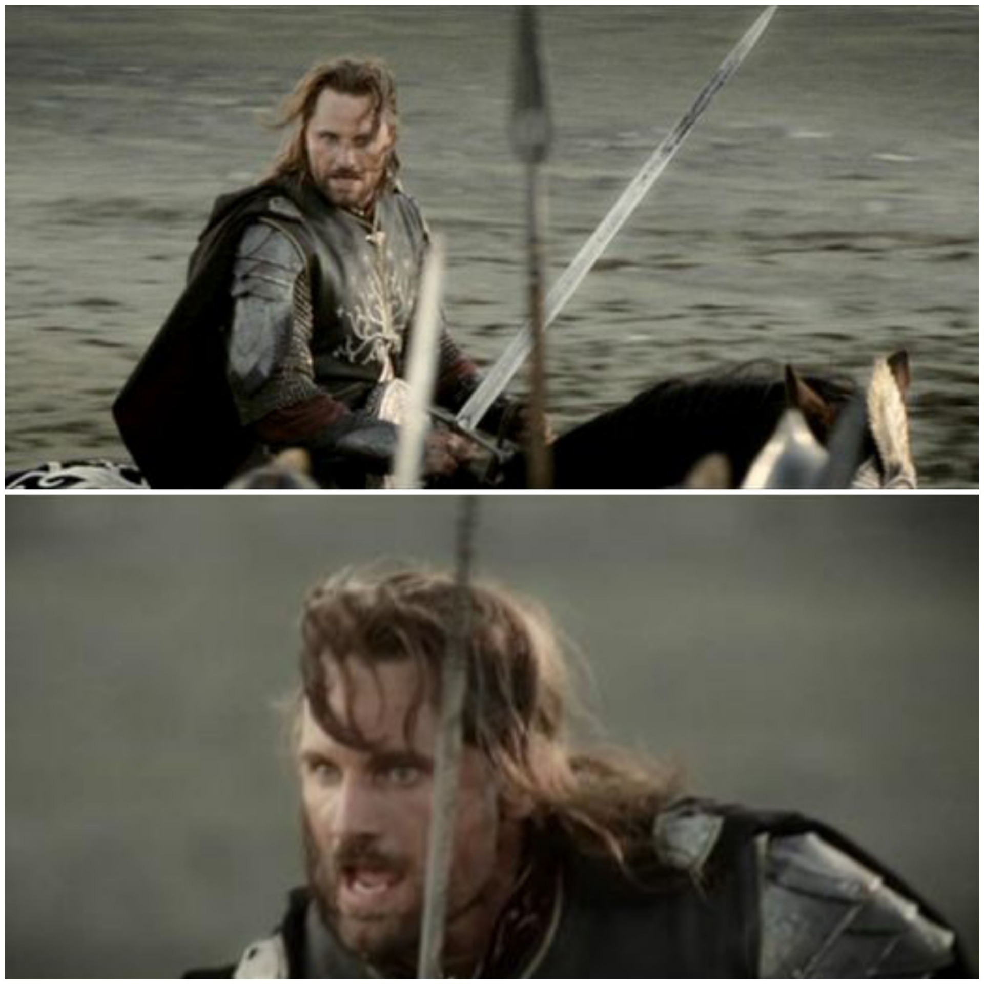 Aragorn not this day meme template