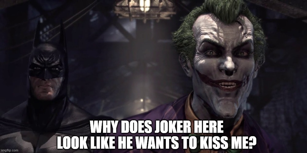 Template meme Arkham joker meme reupload