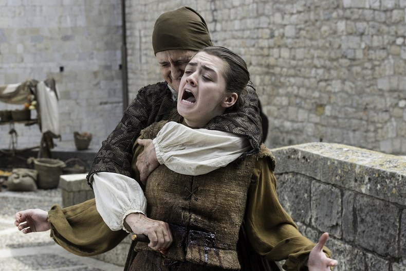 Plantilla de meme Arya Stark Stabbed